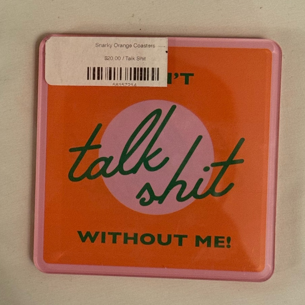 Tart by Taylor Snarky Orange Coaster - Picture 3 of 3